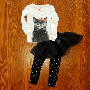 NWT Carter's girl 3 piece Halloween outfit
